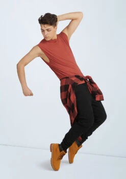 Weissman Boys Sleeveless Tee -Capezi Dance Wear Shop 10471 paprika 035 90427.1678886705