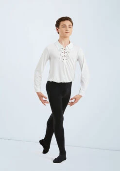 Weissman Boys Laced Ballet Shirt -Capezi Dance Wear Shop 11209 white MT11 black 050 200922154336 0048 T 49754.1698813432
