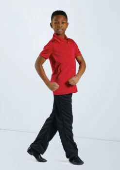 Weissman Boys Collared Shirt -Capezi Dance Wear Shop 12501 red 11456 black 0099 60839.1678887463