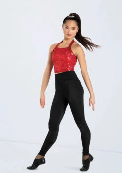 Weissman Cropped Sequin Halter Top 7 Weissman Cropped Sequin Halter Top -Capezi Dance Wear Shop 14235 red 14065 black 3498 02368.1678889060