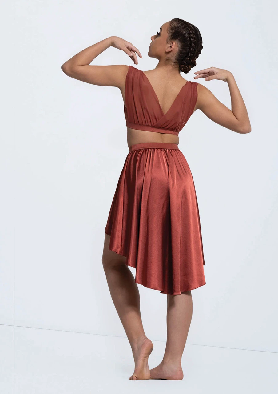 Weissman Draped Mesh Bra Top 1 Weissman Draped Mesh Bra Top