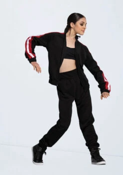 Weissman Sequin Striped Track Jacket -Capezi Dance Wear Shop 14311 black SH11076 black 14323 black 5355 96906.1694130934