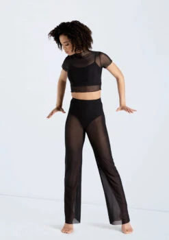 Weissman Power Mesh Wide Leg Pants 8 Weissman Power Mesh Wide Leg Pants -Capezi Dance Wear Shop 14428 black 14430 black 719 96900.1692402481
