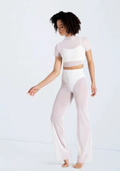 Weissman Power Mesh Wide Leg Pants 9 Weissman Power Mesh Wide Leg Pants -Capezi Dance Wear Shop 14428 white 14430 white 194 66414.1692402480