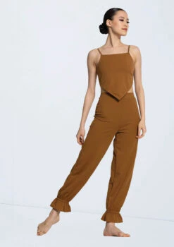 Weissman Camisole Scarf Top -Capezi Dance Wear Shop 14432 camel 14435 camel 9040 59849.1698817156