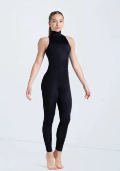 Weissman Mock Neck Sleeveless Unitard -Capezi Dance Wear Shop 14497 black 0119 20601.1678889720