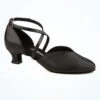 Diamant Extra Wide Ballroom Shoe 1.65" - Black