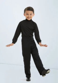 Weissman Pullover Mock Turtleneck Shirt -Capezi Dance Wear Shop 99 7005 black 11456 black 011 T 82307.1698840264