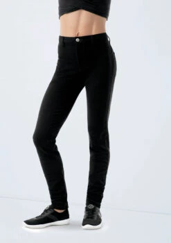 Weissman Mid Rise Bold Color Jeggings -Capezi Dance Wear Shop AH10247 black 1557 58449.1678890506