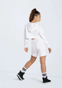 Weissman French Terry Pull-On Shorts 6 Weissman French Terry Pull-On Shorts -Capezi Dance Wear Shop AH10417 white AH12500 white 964 42928.1692402912