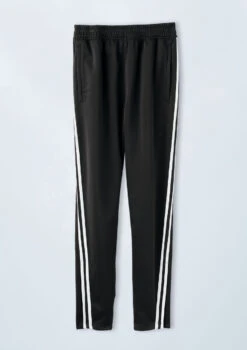 Weissman Unisex Striped Jogger Pants -Capezi Dance Wear Shop AH10468 black 7895 93667.1698840265