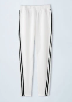 Weissman Unisex Striped Jogger Pants -Capezi Dance Wear Shop AH10468 white 7909 75526.1678890513