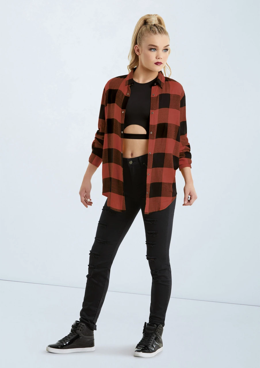 Weissman Oversized Buffalo Plaid Shirt 4 Weissman Oversized Buffalo Plaid Shirt - Image 4
