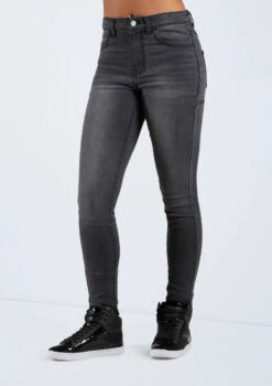 Weissman Frayed Skinny Jeans -Capezi Dance Wear Shop AH11506 blackdenim 166892 01936.1698450135