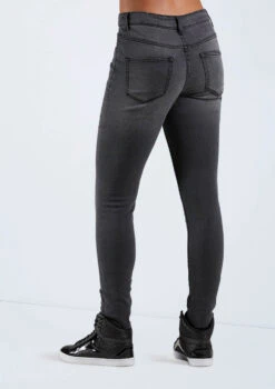 Weissman Frayed Skinny Jeans -Capezi Dance Wear Shop AH11506 blackdenim 166893 03859.1678890560