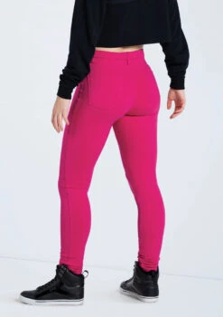 Weissman Mid Rise Bold Color Jeggings -Capezi Dance Wear Shop AH11509 black AH10247 lipstick 098 09595.1678890506