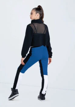 Weissman Color Block Jogger Pants -Capezi Dance Wear Shop AH11509 black AH11232 royal white 506 33534.1678890539