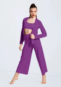 Weissman Stretch Suit Blazer -Capezi Dance Wear Shop AH12576 electricpurple 82 85754.1678890656