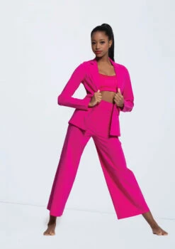Weissman Stretch Suit Blazer -Capezi Dance Wear Shop AH12576 lipstick 0032 24393.1678890656