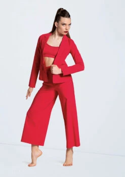 Weissman Stretch Suit Blazer -Capezi Dance Wear Shop AH12576 red 16 23040.1678890656