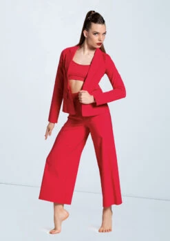 Weissman Stretch Suit Blazer -Capezi Dance Wear Shop AH12576 red SH11076 red AH12577 red 16 01739.1678890656