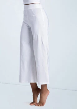 Weissman Wide Leg Suit Pants -Capezi Dance Wear Shop AH12577 white 0042 97842.1678890660