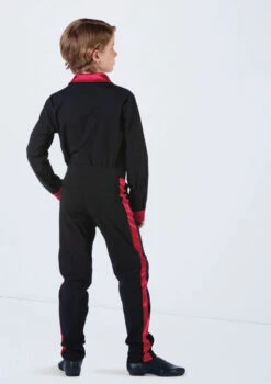 Weissman Boys Satin Stripe Pants 8 Weissman Boys Satin Stripe Pants -Capezi Dance Wear Shop AH12616 red 1793 44527.1692402918