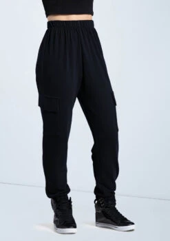 Weissman French Terry Cargo Pants -Capezi Dance Wear Shop AH12728 black 067 15980.1678890683