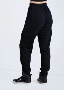 Weissman French Terry Cargo Pants -Capezi Dance Wear Shop AH12728 black 070 13563.1678890683