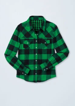 Weissman Buffalo Plaid Flannel Shirt 13 Weissman Buffalo Plaid Flannel Shirt -Capezi Dance Wear Shop AH3623 kelly 212 56338.1678890708