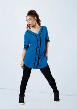 Weissman Oversized Baseball Jersey 10 Weissman Oversized Baseball Jersey -Capezi Dance Wear Shop AH9224 royal MT6789 black 9009 93248.1678890723