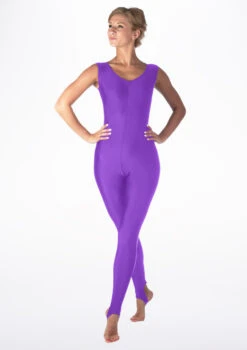Alegra Girls Shiny Deanna Unitard -Capezi Dance Wear Shop ALC0216 MAIN PUR 70474.1678871753