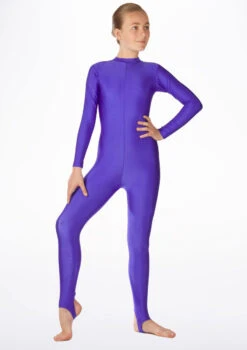 Alegra Girls Shiny Aspen Catsuit -Capezi Dance Wear Shop ALC5292 MAIN PUR 53491.1678871877