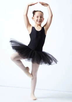 Alegra Girls Pull On Practice Tutu -Capezi Dance Wear Shop ALG5219 BLK FRONT 1 51658.1678872519