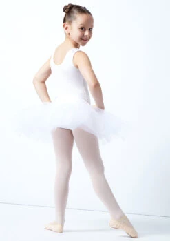Alegra Girls Pull On Practice Tutu -Capezi Dance Wear Shop ALG5219 WHT BACK 1 44425.1678872519