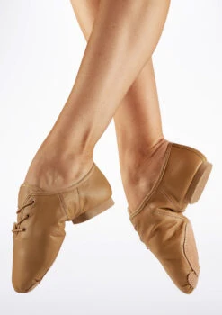Alegra Basic Split Sole Jazz Shoe - Tan -Capezi Dance Wear Shop ALJ0010 TAN FEETMAIN TAN T 04834.1691191549