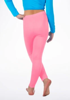 Alegra Girls Shiny Footless Leggings -Capezi Dance Wear Shop ALP5204 BACKM PNK 02665.1678875191