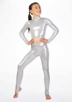 Alegra Girls Metallic Stirrup Leggings -Capezi Dance Wear Shop ALP5205 MAIN MSL 28681.1678875209