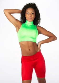 Alegra Girls Shiny Maris Dance Crop Top -Capezi Dance Wear Shop ALS0264S MAIN FGR 58311.1678878305