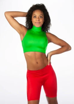 Alegra Girls Shiny Maris Dance Crop Top -Capezi Dance Wear Shop ALS0264S MAIN VER 07686.1678878301