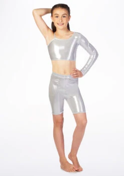Alegra Girls Metallic Echo Dance Top -Capezi Dance Wear Shop ALS5252 MAIN MSL 51727.1678878266