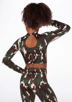 Alegra Girls Patterned Raya Dance Top -Capezi Dance Wear Shop ALS5267P BACKM CAM 31392.1688166932