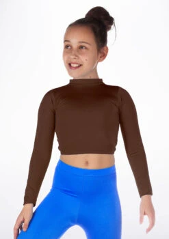 Alegra Girls Shiny Raya Dance Top -Capezi Dance Wear Shop ALS5267 MAIN BRN 94915.1678878575