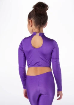 Alegra Girls Shiny Raya Dance Top -Capezi Dance Wear Shop ALS5267 MAIN PUR 32224.1678878576