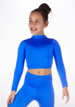 Alegra Girls Shiny Raya Dance Top -Capezi Dance Wear Shop ALS5267 MAIN ROY 03503.1678878576