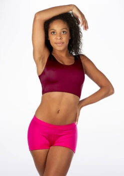 Alegra Girls Shiny Betty Dance Crop Top -Capezi Dance Wear Shop ALS5270 MAIN BUR 98557.1678878602