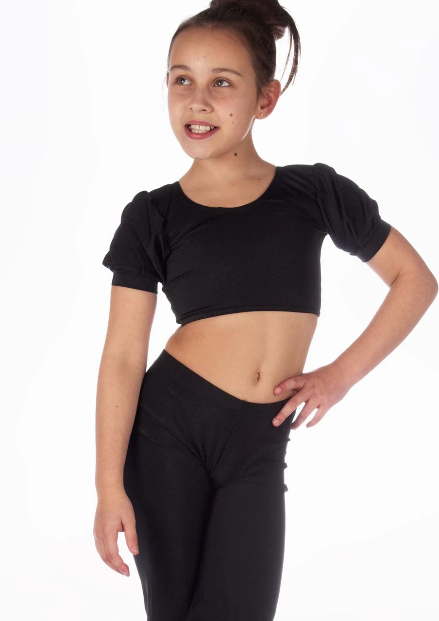 Alegra Girls Shiny Patsy Dance Top 2 Alegra Girls Shiny Patsy Dance Top - Image 2
