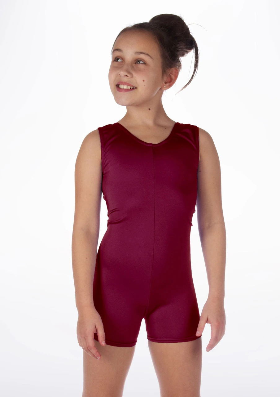 Alegra Girls Shiny Hotpant Unitard 4 Alegra Girls Shiny Hotpant Unitard - Image 4