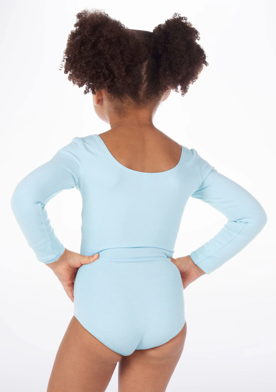 Bloch Girls Long Sleeve Cotton Leotard 3 Bloch Girls Long Sleeve Cotton Leotard - Image 3