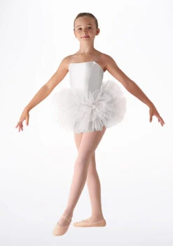 Leo's Dancewear Girls Bando Tutu -Capezi Dance Wear Shop BLLD152 MAIN WHT 19688.1678926092
